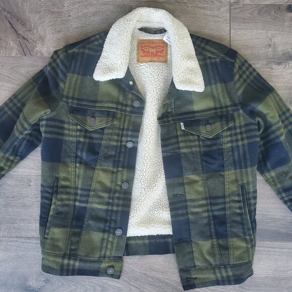 Levi's Other - Vintage Levi's plaid fuzzy lined Jacket